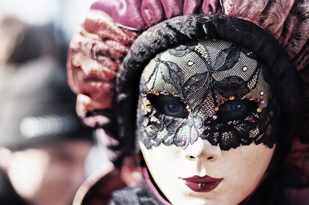 Masque de Venise Visage décoré femme - masque féminin - masque carnaval  femme